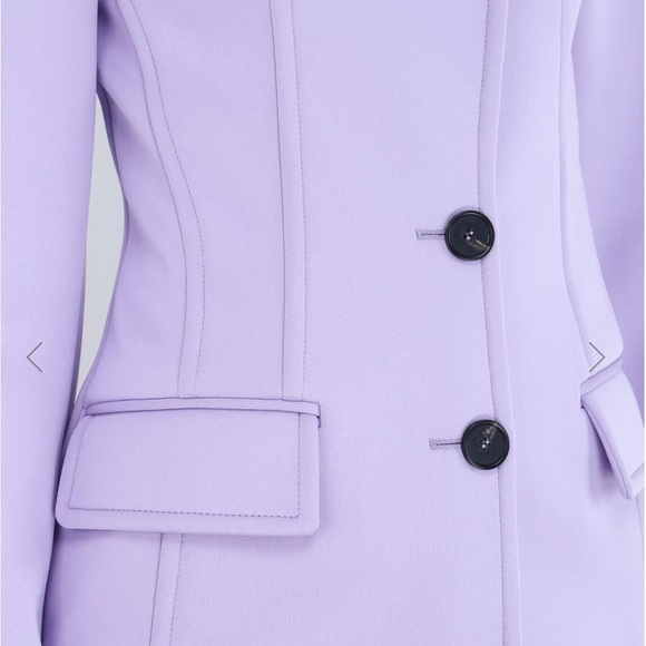 MSGM Lilac Double-breasted Jacket Lavender Blazer size small New - Picture 5 of 8